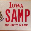 Iowa Medal Of Honor Air Force Motorcycle license plate biking biker Triumph