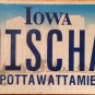 Iowa vanity MISCHA license plate Misha Russian Russia Michael Myisha Miesha Mike