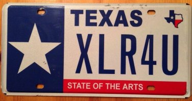 Texas State Arts vanity XL size ARe 4 yoU license Plate Clothing Shirt Big Beefy