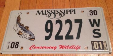 Conserve Wildlife Fish Trout license plate Bass Fisherman Fishing Pole Bait Game