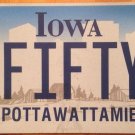Iowa vanity 3 FIFTY Z license plate 350 Triple 50 Birthday Year Anniversary Time