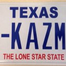Texas vanity H KAZMI license plate Kazimi Kazemi Islam Arabic