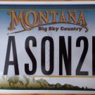 Montana vanity JASON 2 Be license plate  MT Baby
