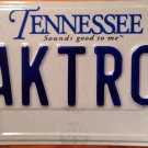Tennessee vanity WALK TROT license plate Horse Pony Equestrian