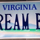 Virginia optional vanity DREAM BaLL license plate Basketball Football