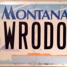 Montana vanity BURrOw DOG license plate Pet Prairie Animal
