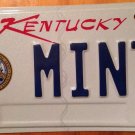 KY Army vanity MINT license Plate Candy Flavor Herb Coin Color Green Money