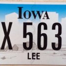 Iowa vanity EX 563 Area Code License plate Davenport Cresco Quad Cities Bettendo