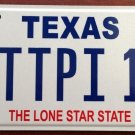 Texas vanity TTPI 1 teepi license plate Indian Native American tribe tribal tipi