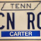 Tennessee vanity ACN RCN license plate