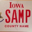 Iowa Medal of Honor NAVY motorcycle license plate sample Medal Military War