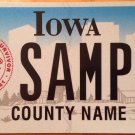 Iowa Pearl Harbor Survivor license plate sample PHS WW2 Hawaii US Pacific Fleet