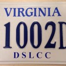 Very Rare Virginia Lancaster Community College License Plate University Low # 2