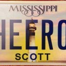 MS vanity CHEER 08 license plate Cheerleader Cheerleading Dance 2008 Bring It On