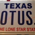 Texas vanity GOT US 1 license plate TX luxury Sports Car House Boat Plane