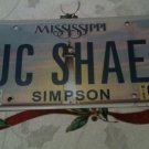 MS vanity UC SHAE license plate Shea Shay Name University California Berkeley