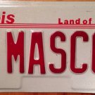 Illinois vanity 6 MASCOT license plate Sports Team College University Football
