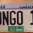 Illinois vanity MONGO license plate Planet Shrek Disney Language Congo Wrestler
