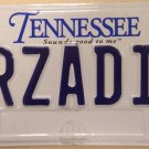 Tennessee vanity AR our ZADIA license plate Science Biology Geology