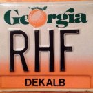 Georgia vanity RHF license plate Raymond Rachel Russell Roberto Rhianna Richard