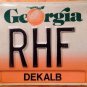 Georgia vanity RHF license plate Raymond Rachel Russell Roberto Rhianna Richard