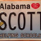 Alabama Educator vanity SCOTTY license plate Scottie Scotland Scottish Scotsman