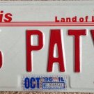 Illinois vanity 56 PATY license plate Patricia Patty Pat Patie 1956