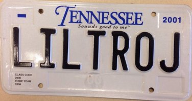 Tennessee vanity LIttLe TROJan license plate Football Wrestling Sport USC Team