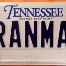 Tennessee vanity GRANMA 9 license plate Grandmother Nana Grandma Granny