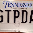Tennessee vanity ReGular TYPical DAY license plate Nothing Special Time Boring