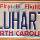 North Carolina vanity FLUHARTY License Plate Flueharty Flue Hearty Heart Harty