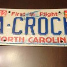 North Carolina vanity A CROCK License Plate Pile Rubbish Garbage Crook