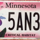 Minnesota Critical Habitat Showy Lady Slipper license plate Flower Magnolia Wild