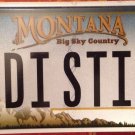 Montana vanity PDI Swab Stick license plate Cotton Sticker Medical