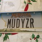 Montana vanity MUDWEISER Budweiser license plate Beer Alcohol Ale Brewery Drink