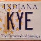 Indiana vanity KYE Kyle license plate Kye Kai Band Music Kaye Keye