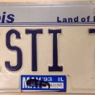 ILLINOIS vanity MISTI Misty 1973 license plate Mistie Mysti May Beach Volleyball