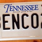 Tennessee vanity BEN CO 2 license plate Benjamin Benco Dental Benedict Benoit