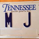 Vanity BM JW license plate Blake Beth Ben Betsy Bill Bob Brian John Jack Joe Jon Bradley
