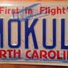NORTH CAROLINA vanity MOKUL license plate Mogul India Ski Train Media Business