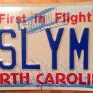 North Carolina vanity SLYM Slim license plate Fit Health Healthy Fitness Skinny