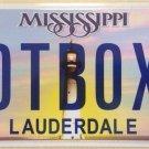 Montana vanity HOT BOXING license plate WWF Wrestling Werstler Boxer Fight Match