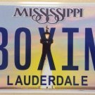 Montana vanity BOXING license plate Boxer WWF Fight MMA Wrestling Match Wrestler