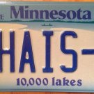 Minnesota vanity THAI S license plate THAIS THAISS Thailand Asia Bangkok Buddha