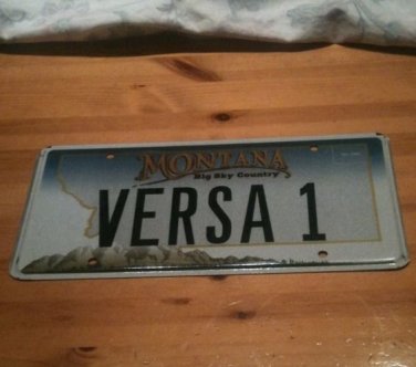 Montana vanity VERSA 1 license plate Nissan Car Auto Manufacturer Datsun Altima