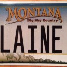 Montana vanity ELAINE B license plate Elayne Eland Ellen Lainey Elana Elayna