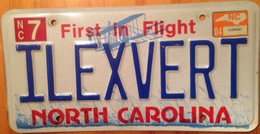 NC vanity ILEX VERTicillata license plate red fruit berry Holly garden flower