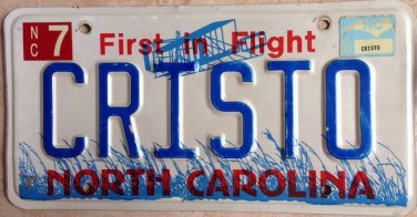 Vanity CHRISTO Christ license plate GOD Prayer Faith Lord Jesus Religion bible