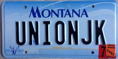 Vanity UNION JACK license plate English Flag England Great Britain Ireland Wales