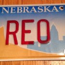 Vanity REO Motor Car Company license plate Ramdom Olds Oldsmobile Royale Cloud